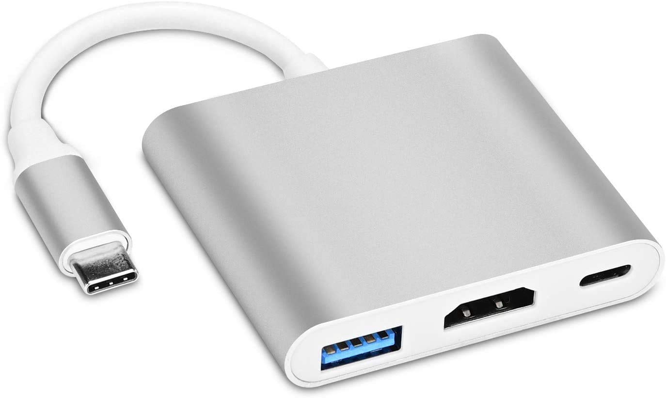 3 in 1 Type-C to 4K HD HDMI USB 3.0 Hub USB-C Data Charging Adapter Cable