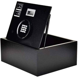 Top Opening Drawer Security Safe, Home Hidden Steel with Keypad and 2 Manual Override Keys