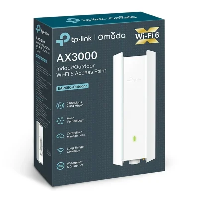 TP-Link EAP650 AX3000 Wi-Fi 6 Dual-Band  Outdoor Access Point