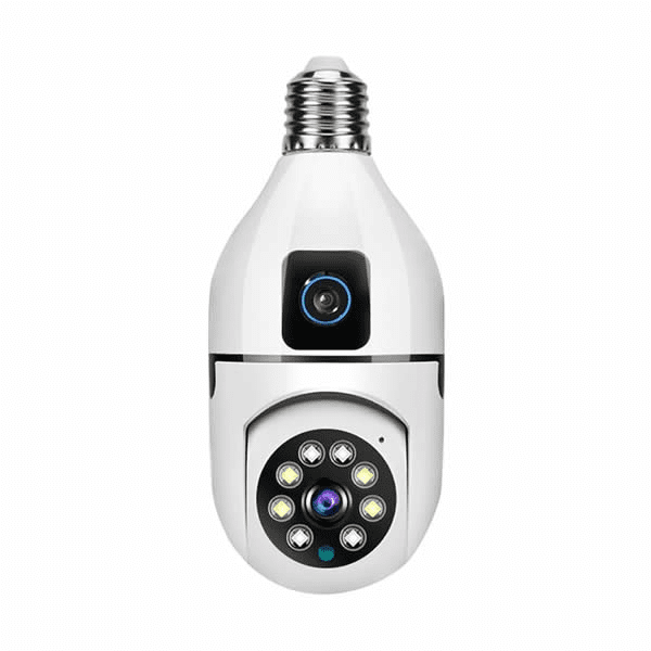 V380 Pro Dual Lens Nanny Camera Bulb Camera