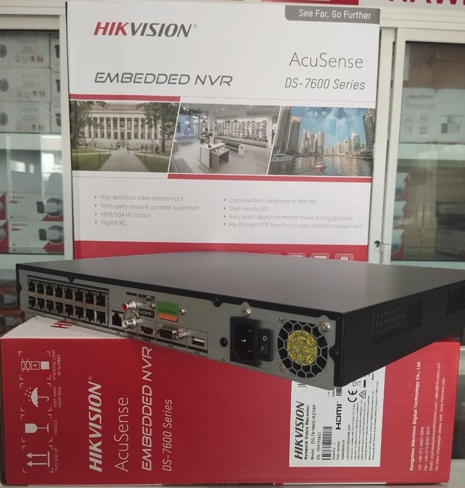 16-Ch PoE 1U K Series AcuSense 4K NVR DS-7616NXI-K2/16P