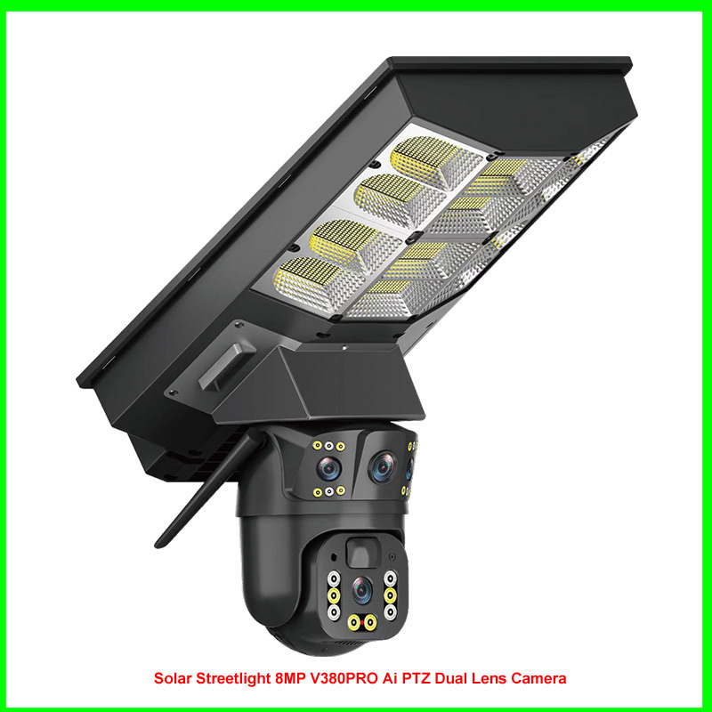 Triple lense solar 4G with floodlight camera