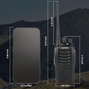 Baofeng Walkie Talkies 888S Rechargeable Radio Handheld Two Way Radio – pack of 3