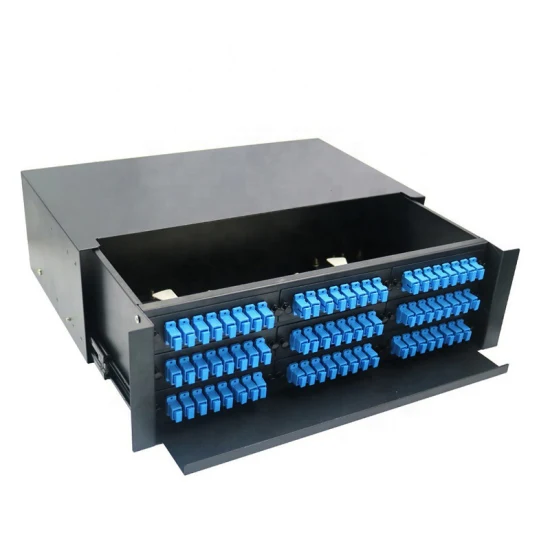 ODF 96C SM Loaded With SC/UPC adapters And Pigtails