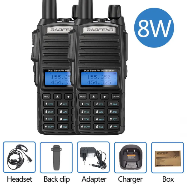 Walkie Talkie Radio Call Baofeng UV82 5w  2 piece