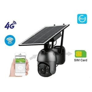 4MP 4G Solar Powered PTZ 360 Camera  (Monitor on mobile phone, Colored Night Vision, 2 Way Audio