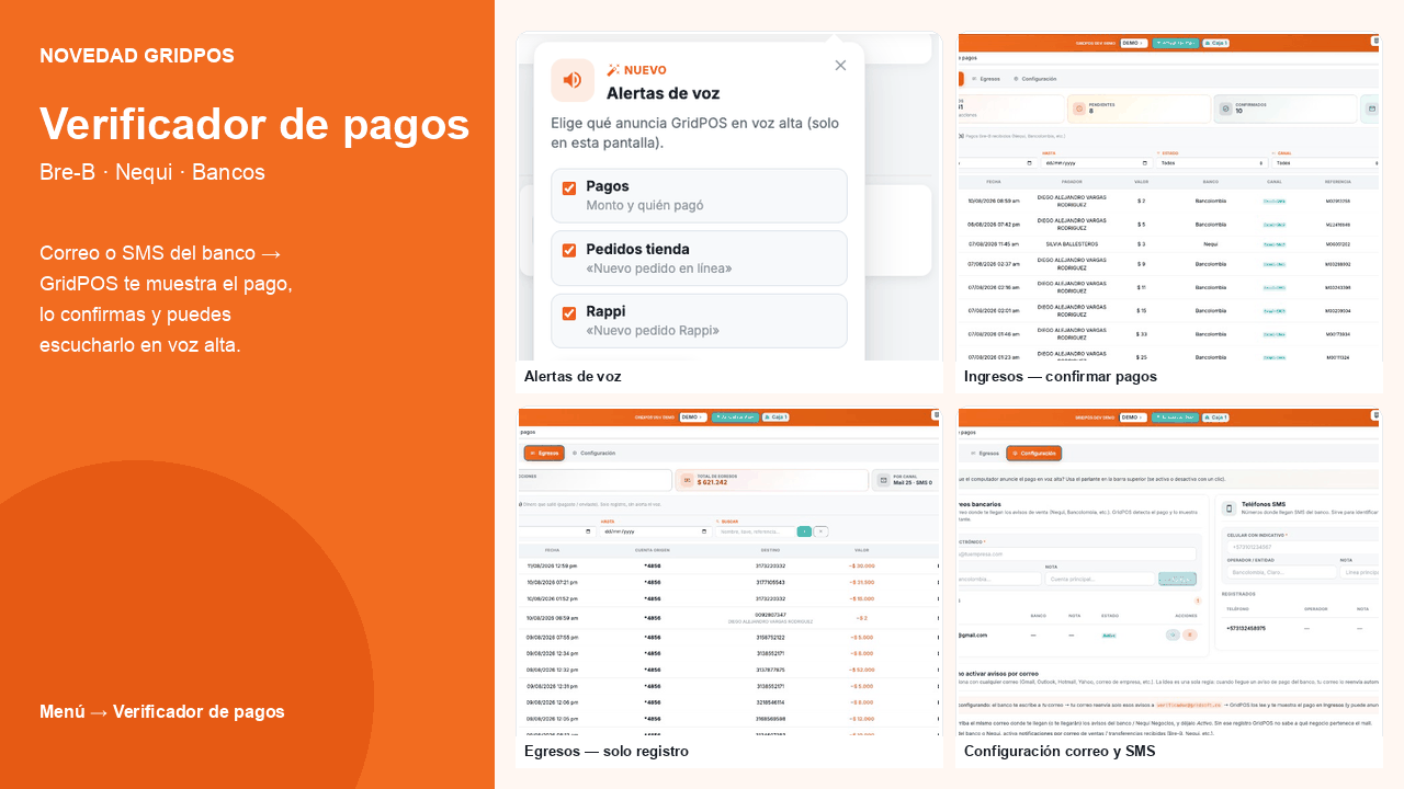 Novedad verificador de pagos