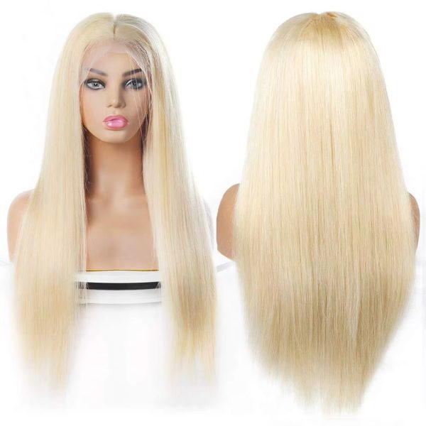 blonde hair wig straight