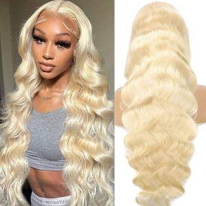 Blonde 613 Lace Front Wig Real Hair – Body Wave