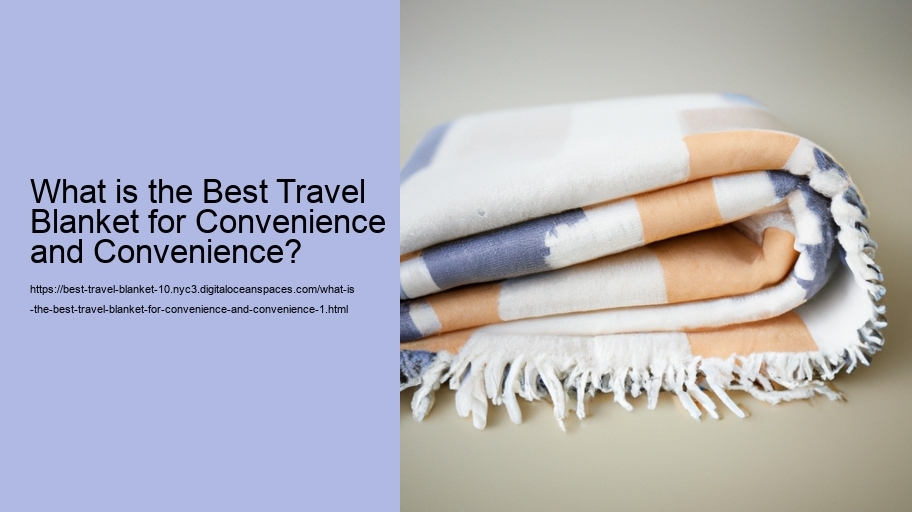 What is the Best Travel Blanket for Convenience and Convenience?