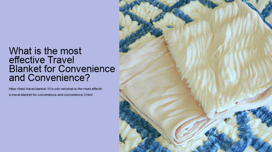 What is the most effective Travel Blanket for Convenience and Convenience?