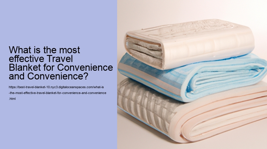 What is the most effective Travel Blanket for Convenience and Convenience?