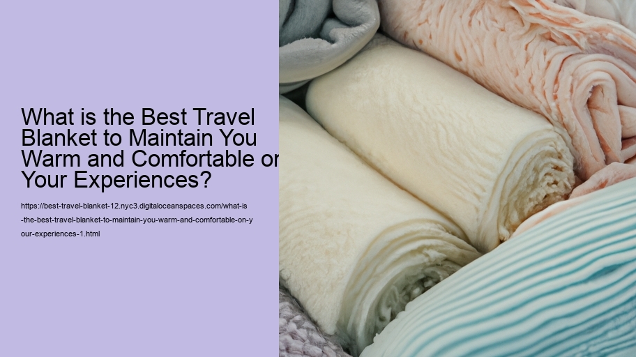 What is the Best Travel Blanket to Maintain You Warm and Comfortable on Your Experiences?