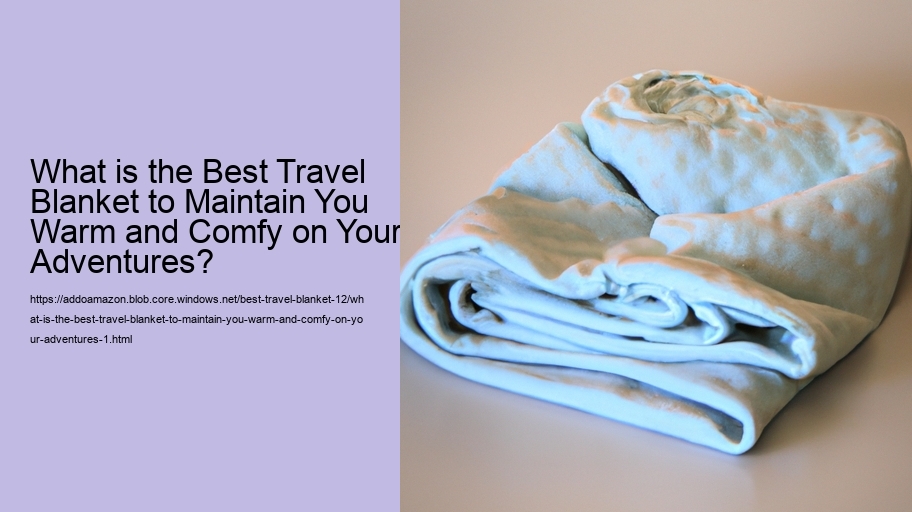 What is the Best Travel Blanket to Maintain You Warm and Comfy on Your Adventures?
