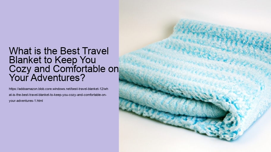 What is the Best Travel Blanket to Keep You Cozy and Comfortable on Your Adventures?