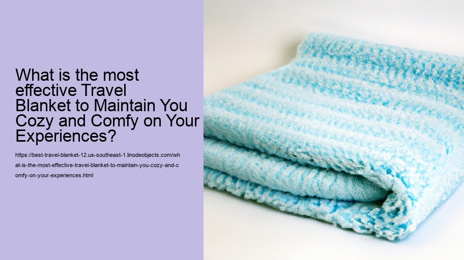 What is the most effective Travel Blanket to Maintain You Cozy and Comfy on Your Experiences?