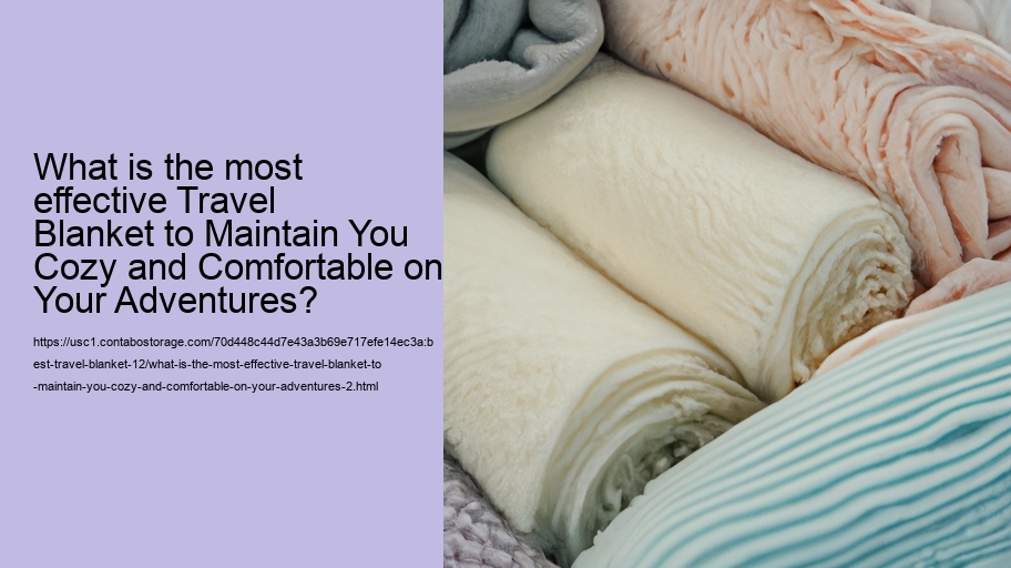 What is the most effective Travel Blanket to Maintain You Cozy and Comfortable on Your Adventures?