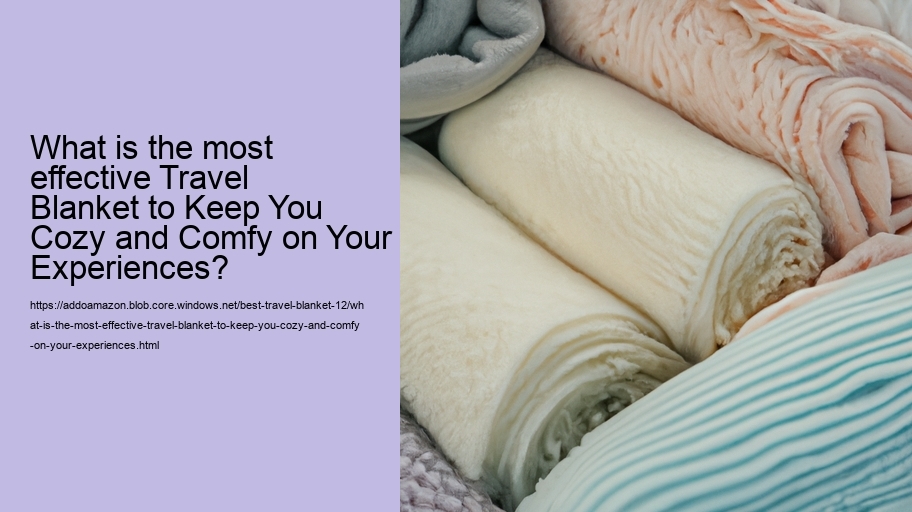 What is the most effective Travel Blanket to Keep You Cozy and Comfy on Your Experiences?