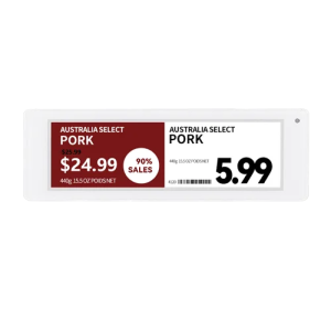4.3 inch Electronic Shelf Label 2.4 GHz