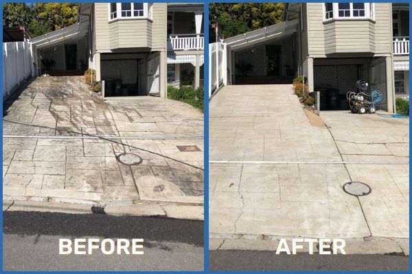 What are the signs that my driveway needs pressure washing?