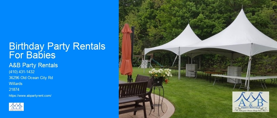 Tent And Party Rentals Near Me