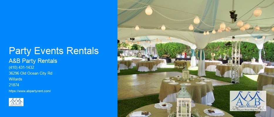 Party Events Rentals