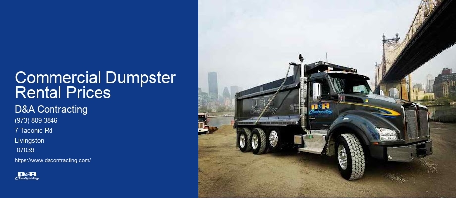 Commercial Dumpster Rental Prices