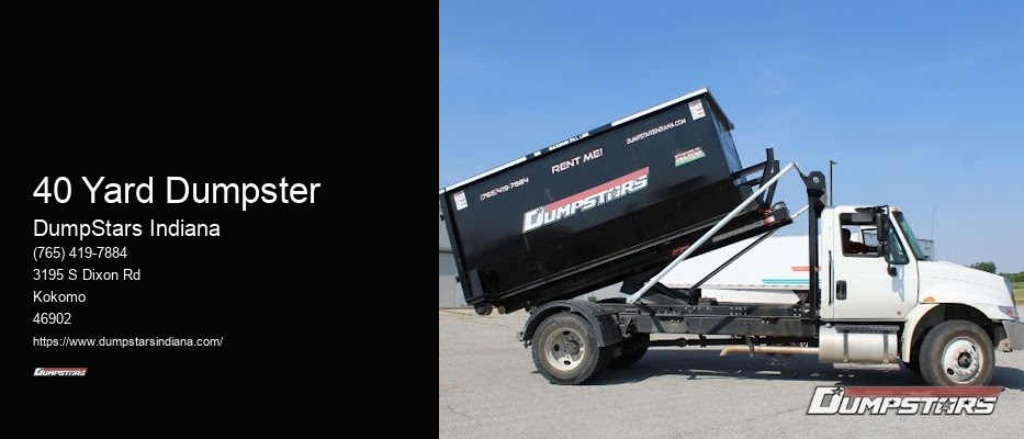 40 Yard Dumpster