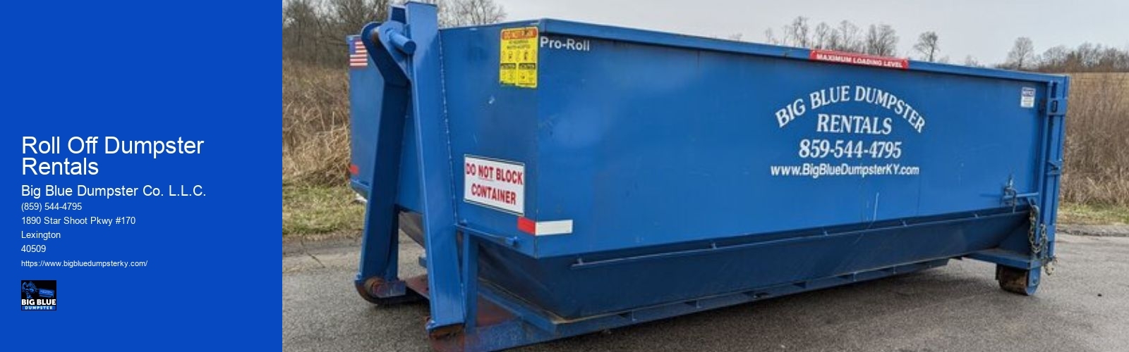 Roll Off Dumpster Rentals