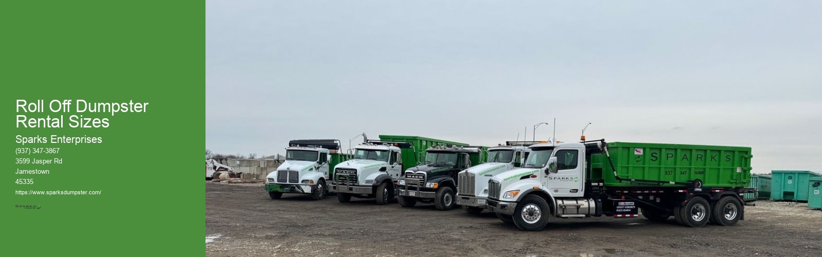 Roll Off Dumpster Rental Sizes