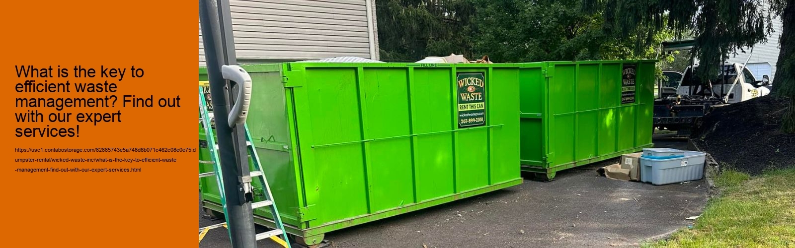 What is the key to efficient waste management? Find out with our expert services!