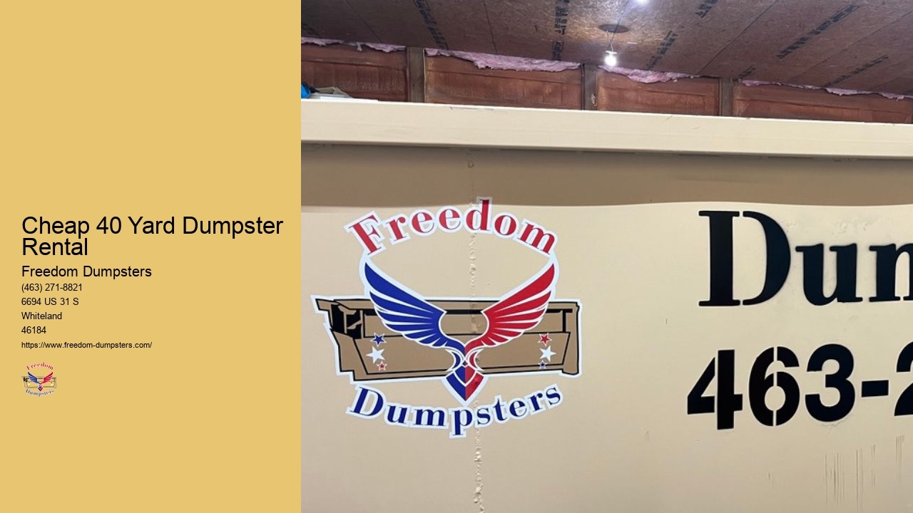 Dumpster Rentals Cheap