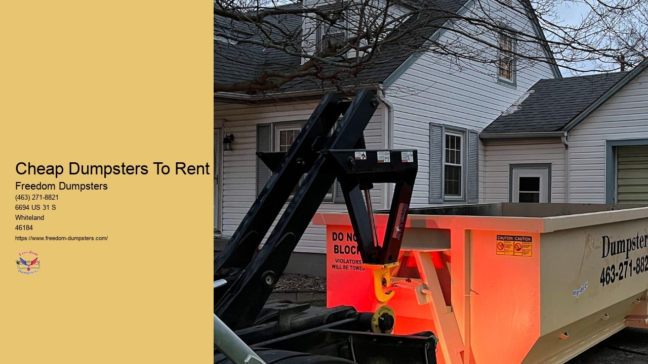 Cheap Dumpsters To Rent