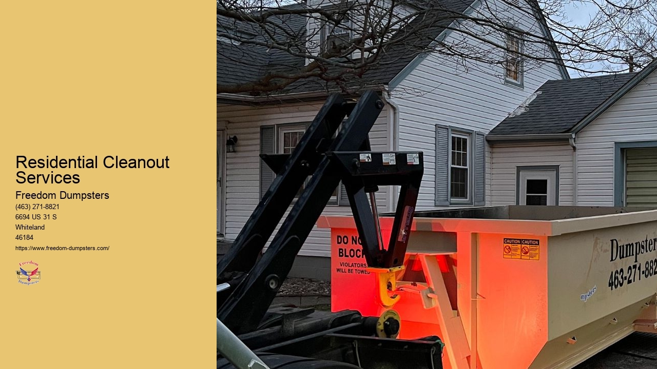 Residential Cleanout Services