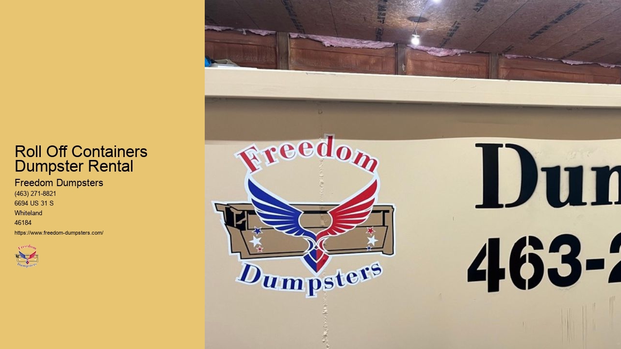 40 Yard Roll Off Dumpster Rental Near Me