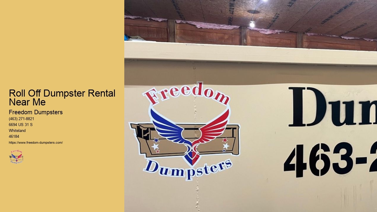 Roll Off Dumpster Rentals