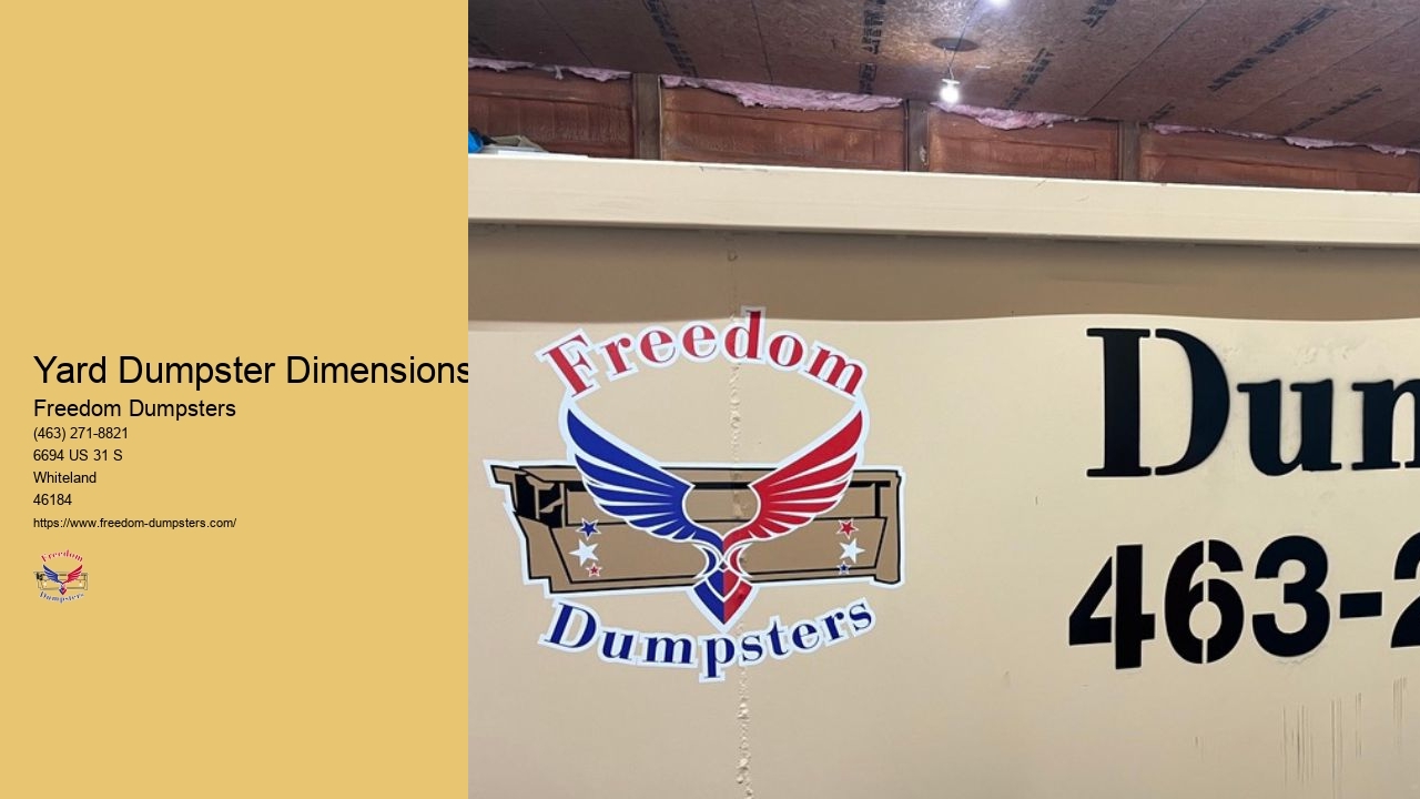 Yard Waste Dumpster Rental