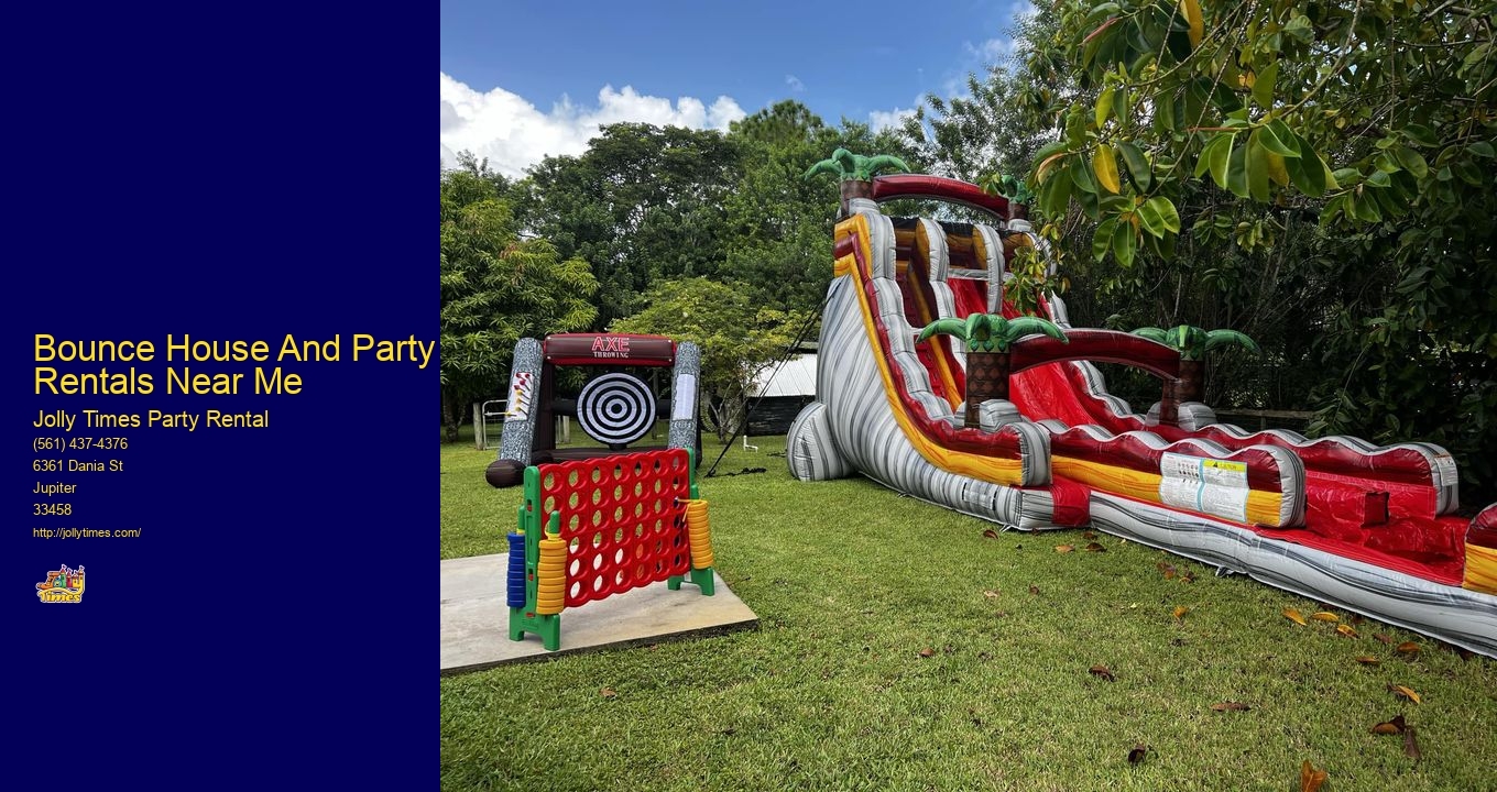 Bounce House And Party Rentals Near Me