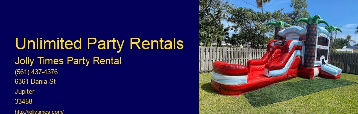 Birthday Party Inflatable Rentals Near Me