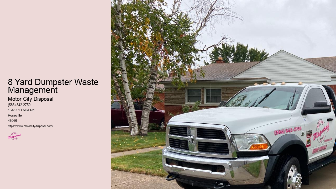 8 Yard Dumpster Waste Management