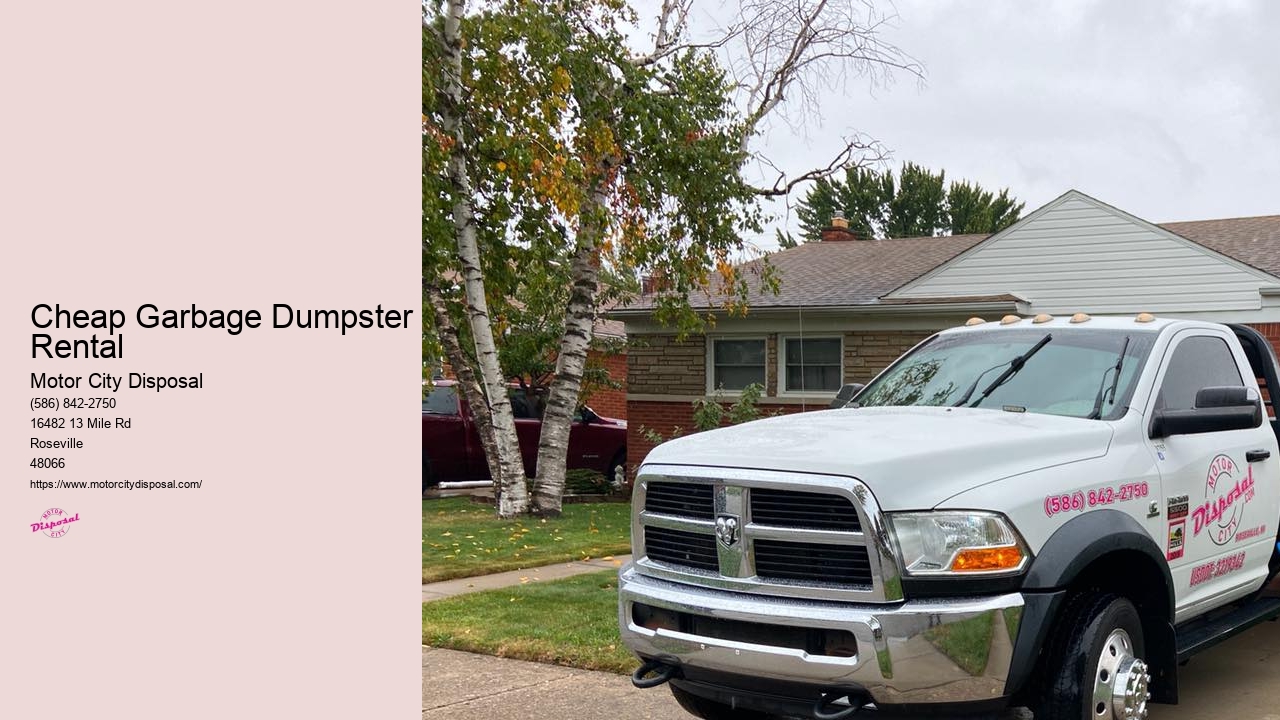 Cheap Garbage Dumpster Rental