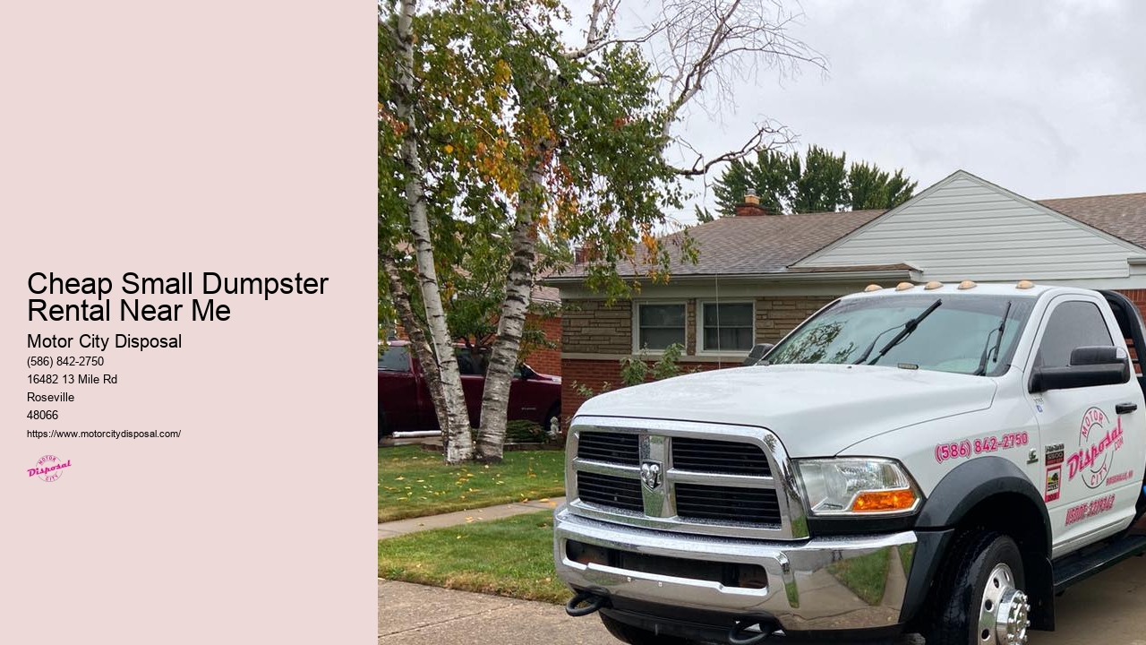 Cheap Small Dumpster Rental Near Me