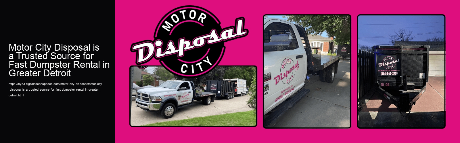 Motor City Disposal Dumpster