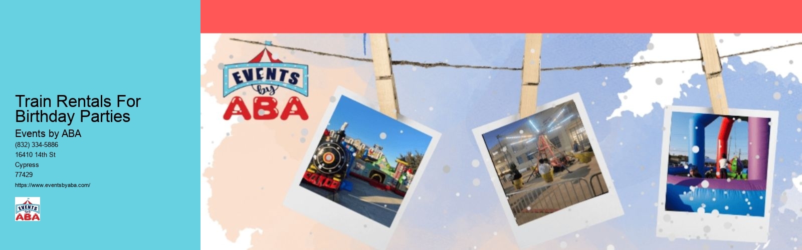 Train Rentals For Birthday Parties
