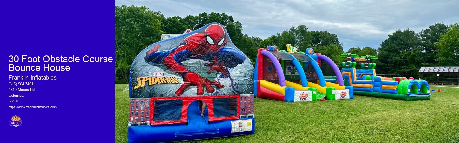 30 Foot Obstacle Course Bounce House