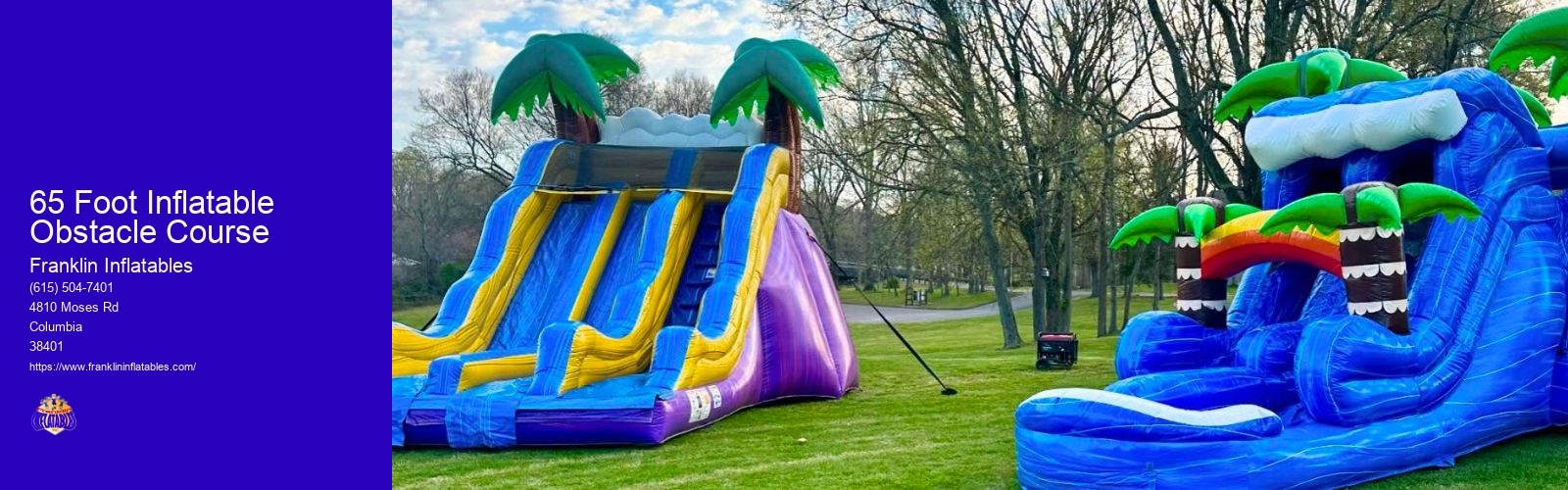 65 Foot Inflatable Obstacle Course