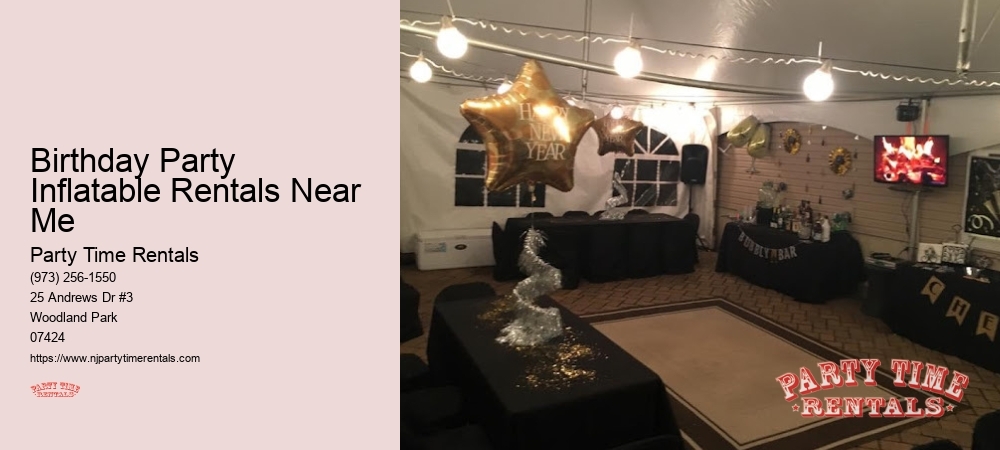 Birthday Party Inflatable Rentals Near Me
