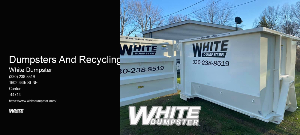 Dumpsters And Recycling