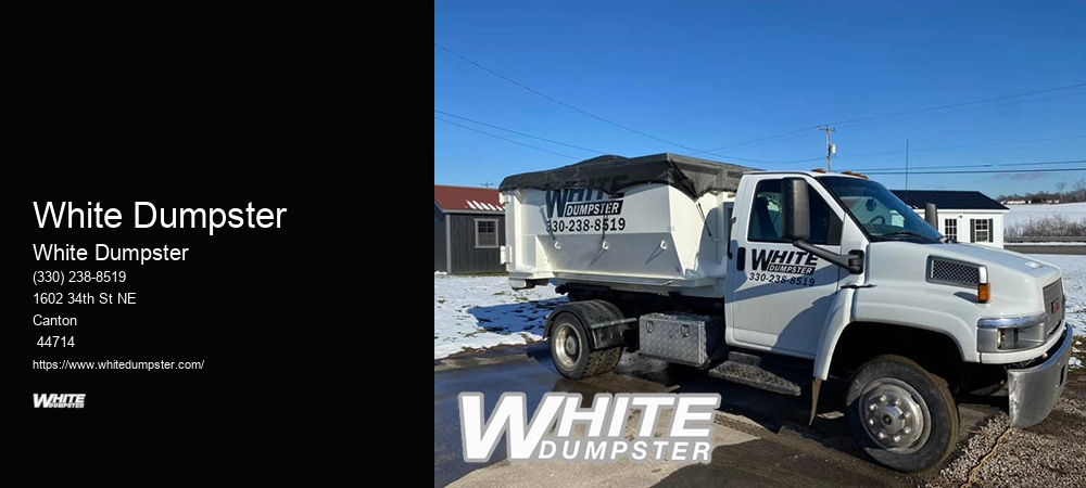 White Dumpster