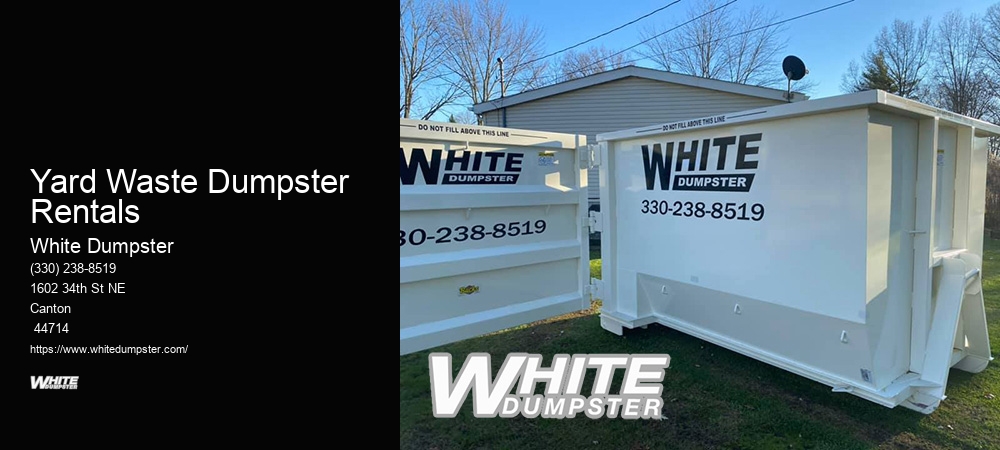 Yard Waste Dumpster